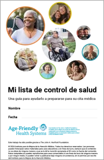 My Health Checklist (Spanish) My Health Checklist (Spanish)